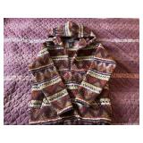 Wrangler women's Aztec pattern sherpa quarter-zip