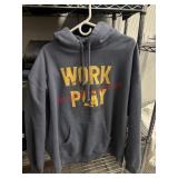 Work Hard Play Hard 2XL Hoodie