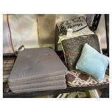 Outdoor Seat cushions and accent pillows