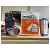 Trash Bags, Tape and plastic lot