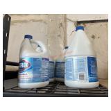 Clorox bleach (row A)