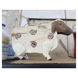 Wooden ram sculpture (row A)
