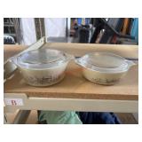 Vintage Pyrex Forest Fancies mushroom casserole