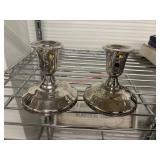 Silver Place Candle Stick Holders