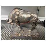 Plaster Bull Figure Home Decor (NOT BRASS)