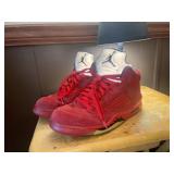 Nike Air Jordan 5 Retro 'Red Suede' Size9