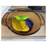 Silicone Meas. Cups and Pyrex Bowl