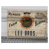 Another Lee Bros Tin SIgn VTG
