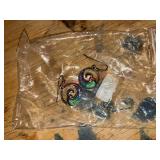 Blue wave earrings (in tote)