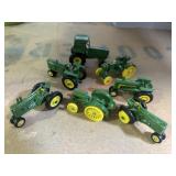 Little metal John Deere Tractors