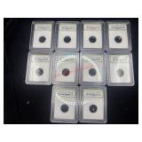 Lot of 10 Authentic Meteorites   (Book Nook)