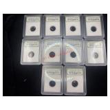 Lot of 10 Authentic Meteorites   (Book Nook)