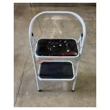 Two step folding stool