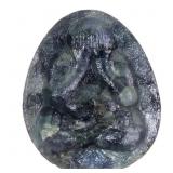 Handcrafted Closed Eyes Amulet Resin Figurine Natu
