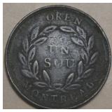 Canada LC-30A1 Agriculture & Commerce Un Sou Token