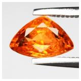 0.72ct 7x4.5mm Trillion Natural Orange Spessartite