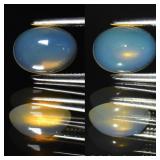 0.61ct Oval Natural Transparent Crystal Opal with