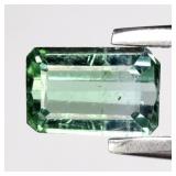 0.48ct 5.7x3.7mm Octagon Natural Green Tourmaline