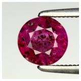 1.14ct Semi-Round Natural Pinkish Purple Sapphire