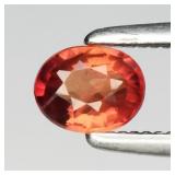 0.35ct 4.5x3.5mm Oval Orange Sapphire - Songea, Ta