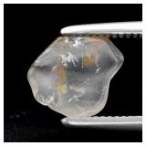 0.66ct Rough Natural Very Light Yellow Sapphire -