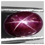 Oval Cab 100% Natural Red 6 Rays Star Ruby Africa