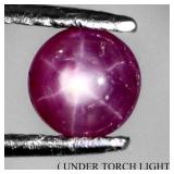 Round Cabochon 100% Natural Red 6 Rays Star Ruby A