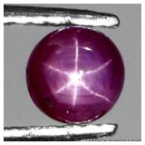 Round Cab 100% Natural Red 6 Rays Star Ruby Africa