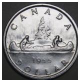 Canada Silver Dollar 1947 Blunt 7