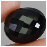 Oval Cut With Checker Board Table Unheated Black S
