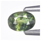 0.27ct 4.3x3mm Oval Natural Green Sapphire - Heate