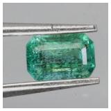 Emerald Cut Natural Unheated Green Emerald Zambia