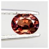 Oval Cut Natural Unheated Top Orange Zircon Tanzan