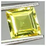 Square Cut 100% Natural Top Rich Yellow Sapphire A