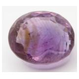 10.26 ct  Amethyst Oval Mixed Cut