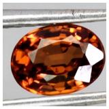 Oval Cut Natural Unheated Orange Zircon Tanzania 1