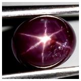Oval Cabochon Natural Red 6 Rays Star Ruby Africa