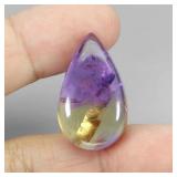Pear Cab Natural Bi Color Purple Yellow Ametrine B