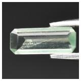 0.42ct 8.5x3.5mm Octagon Natural Green Prehnite -