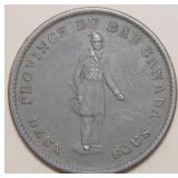 Canada LC-9A3  Habitant Penny Bank Token 1837 Br52