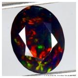 Oval Cut Natural AAA Floral Flash Play Of Color Bl
