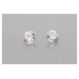 0.55tcw  2 Lab Diamonds  3.9-4.3 mm