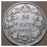 Canada 25 Cent 1872H