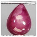 Pear Cab Natural Red Ruby Mozambique 4.11ct 11x8.5