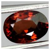 Oval Cut Natural Unheated Top Orange Zircon Tanzan