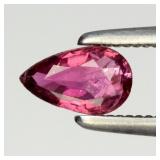 0.27ct 5.8x3.5mm Pear Natural Purplish Pink Tourma