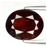 4.99ct Oval Natural Reddish Orange Spessartite Gar