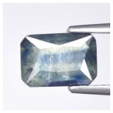 1.13ct 7.7x5.5mm Octagon Natural Blue Green Sapphi