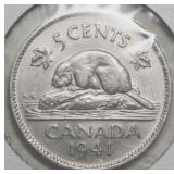 Canada 5 Cents 1941
