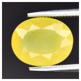 2.15ct 10x8mm Oval Natural Yellow Opal - Africa Ge